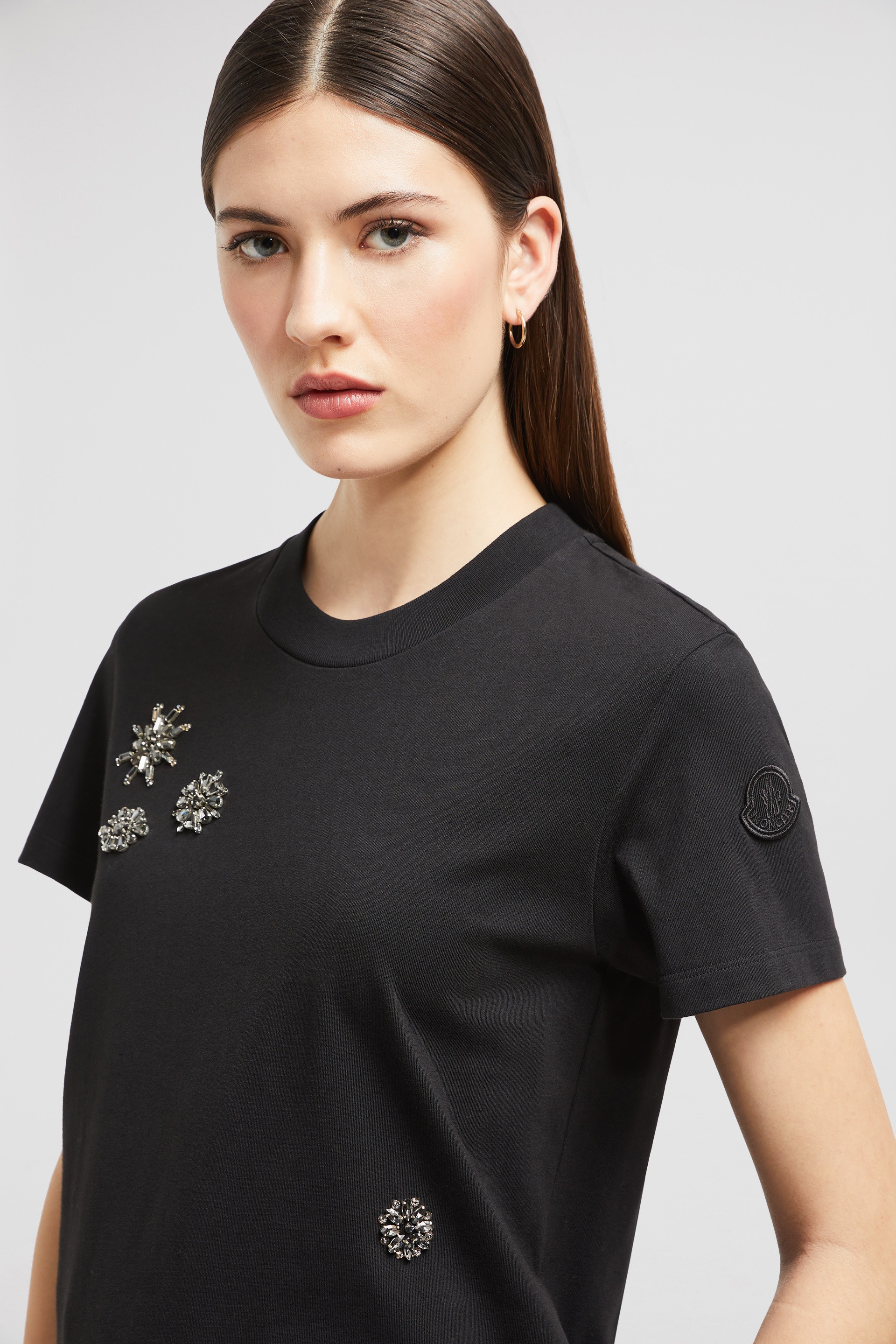 Crystal Flowers Cotton T-Shirt - 4