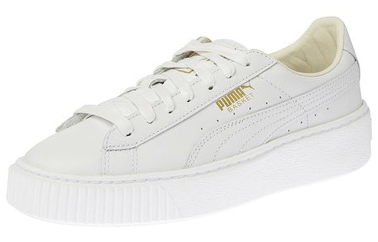 (WMNS) PUMA Basket Platform Core 'White Gold' 364040-04 - 2