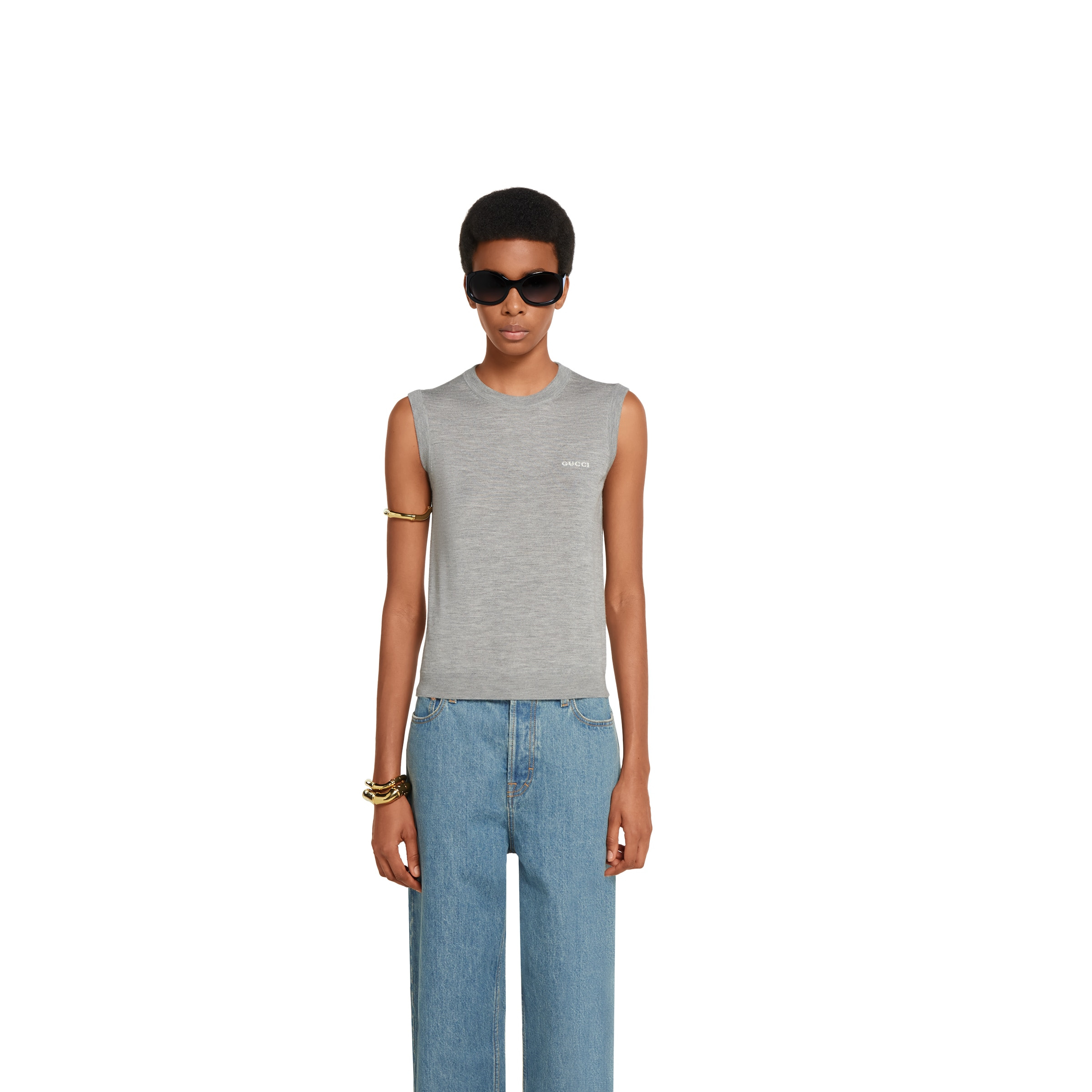 Cashmere silk sleeveless top - 3