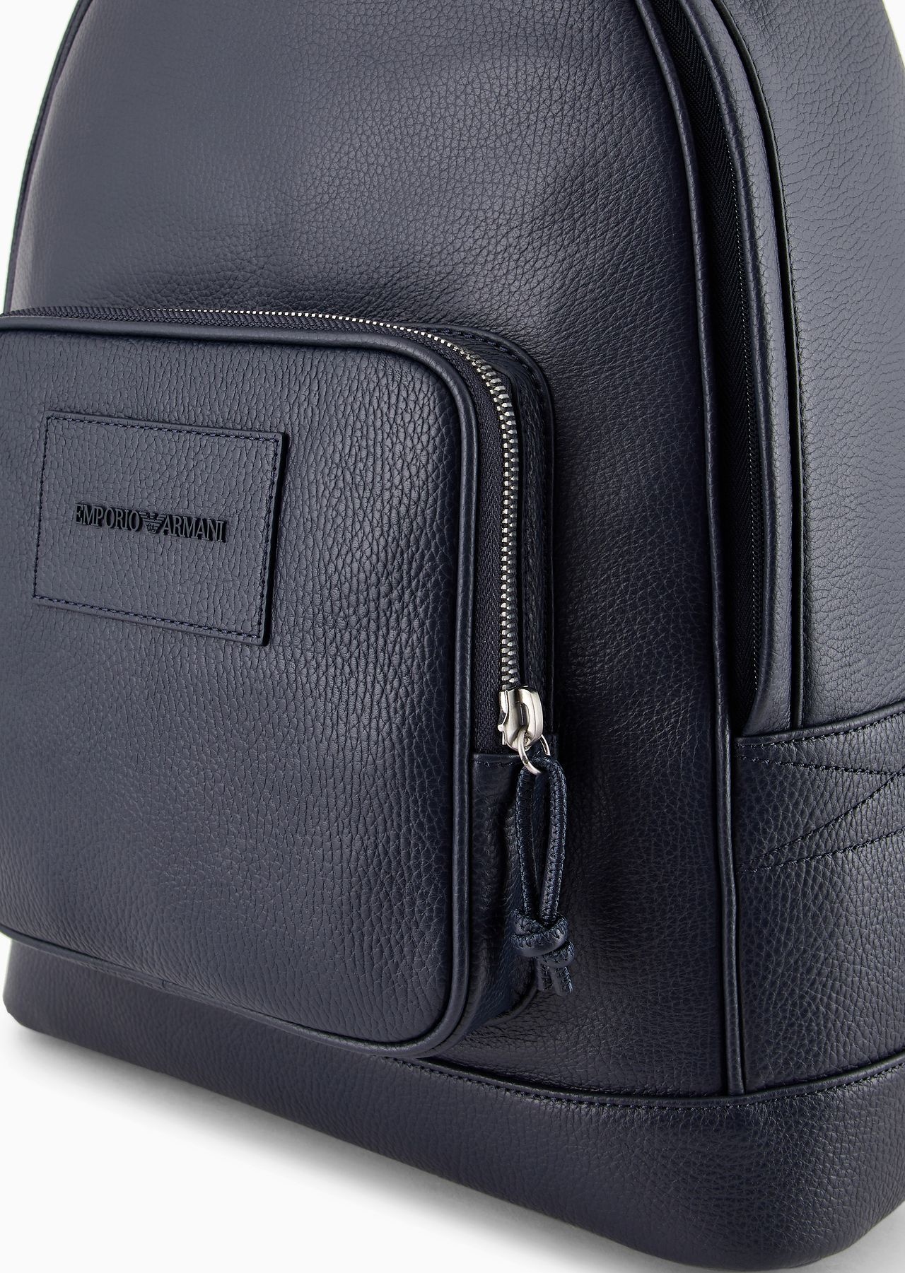 Rounded backpack in tumbled leather - 5