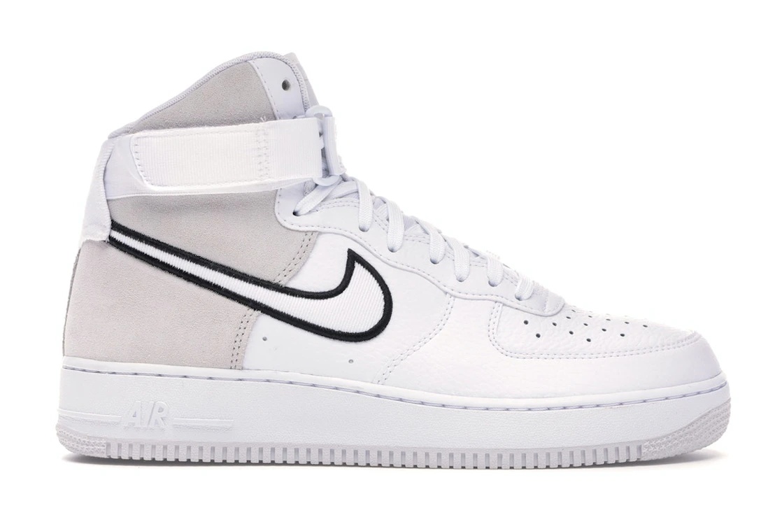 Nike Air Force 1 High White Vast Grey Black - 1