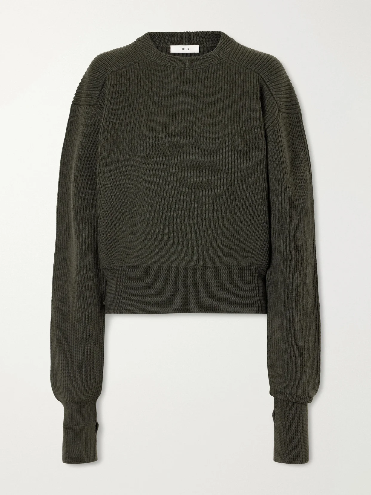 Ribbed Virgin Wool Sweater - 1