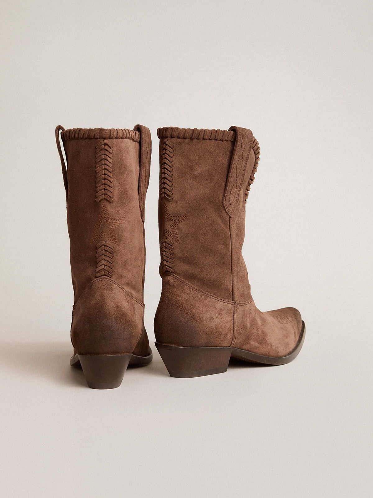 Low Women’s boots in dark brown washed suede - 4