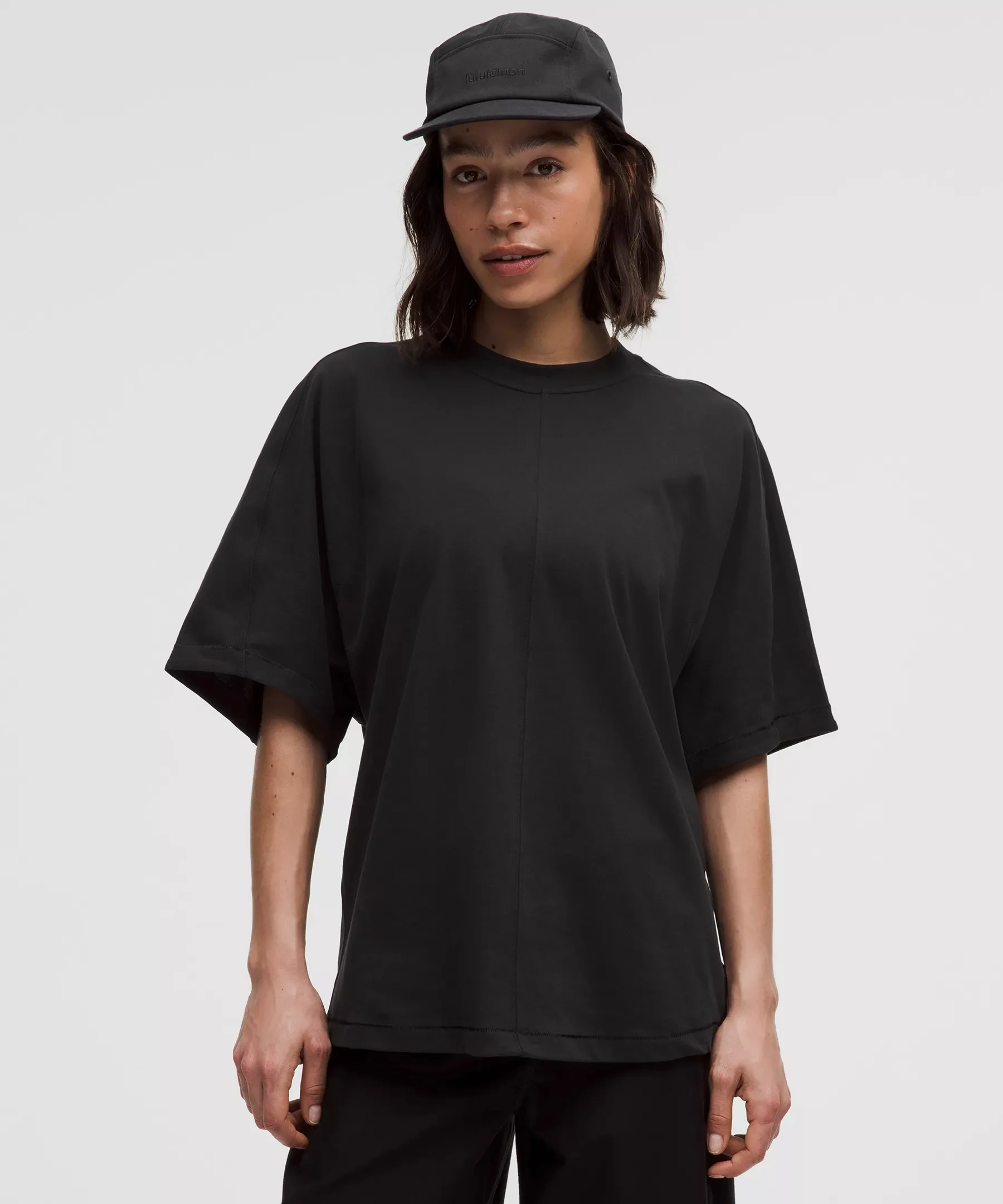 Cotton Jersey Oversized Dolman Tee *Stitch Detail - 1
