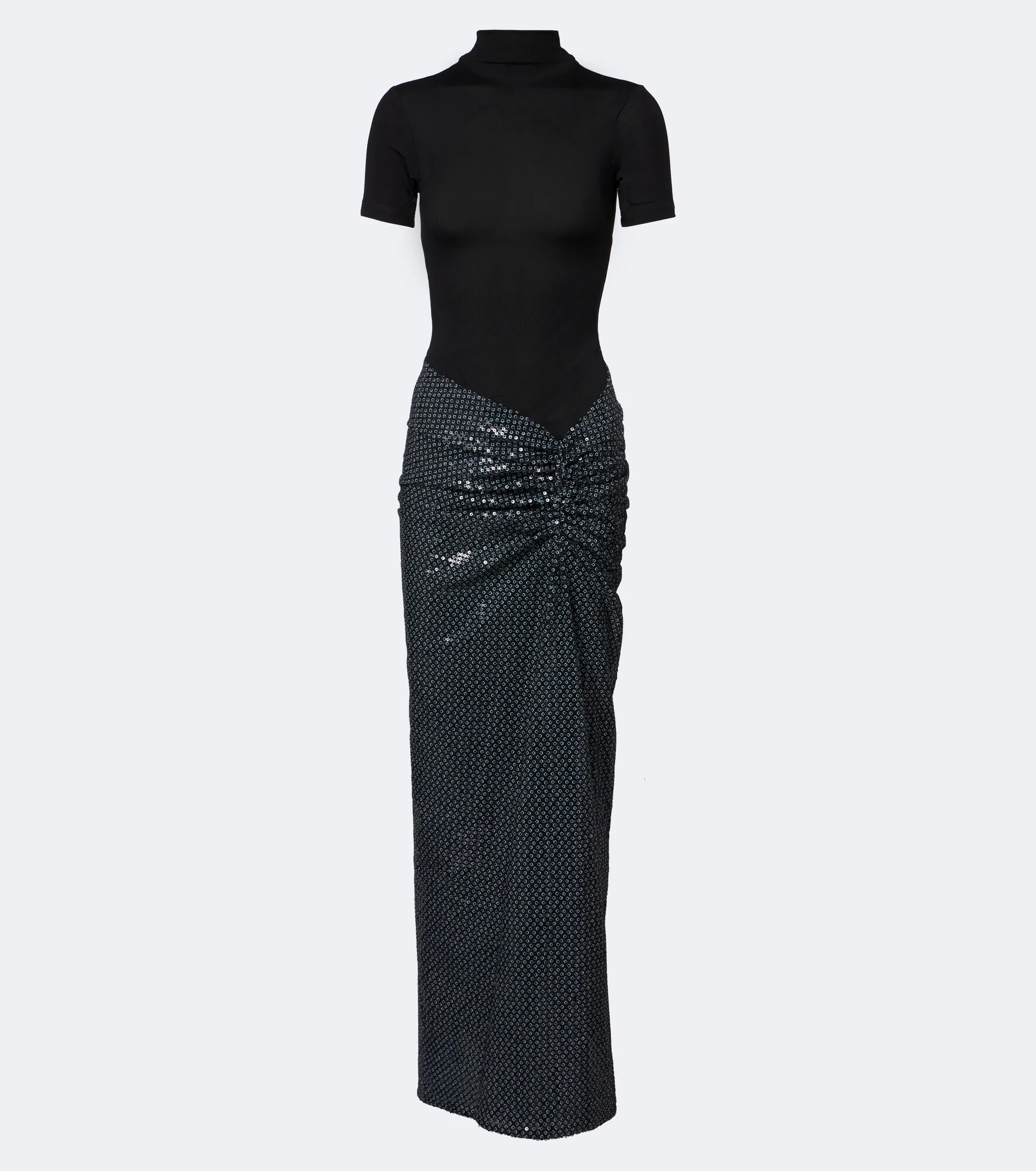 Opaline ruched sequined gown - 1
