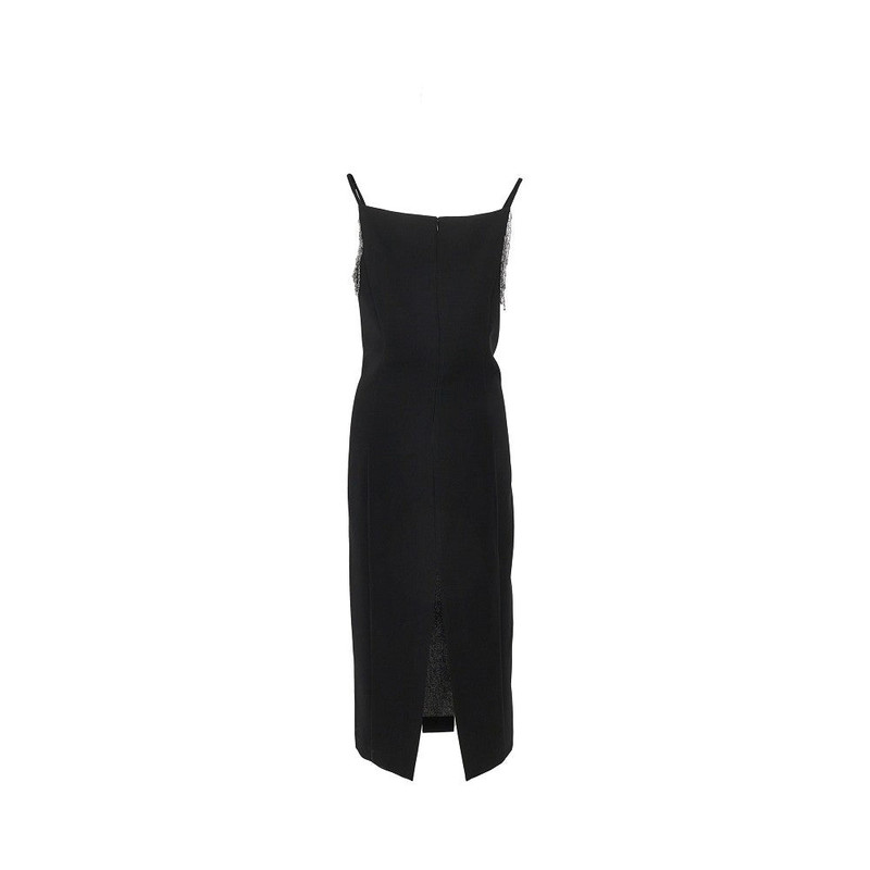 PINKO MIDI DRESS WITH JEWELLED SHOULDERS outlook