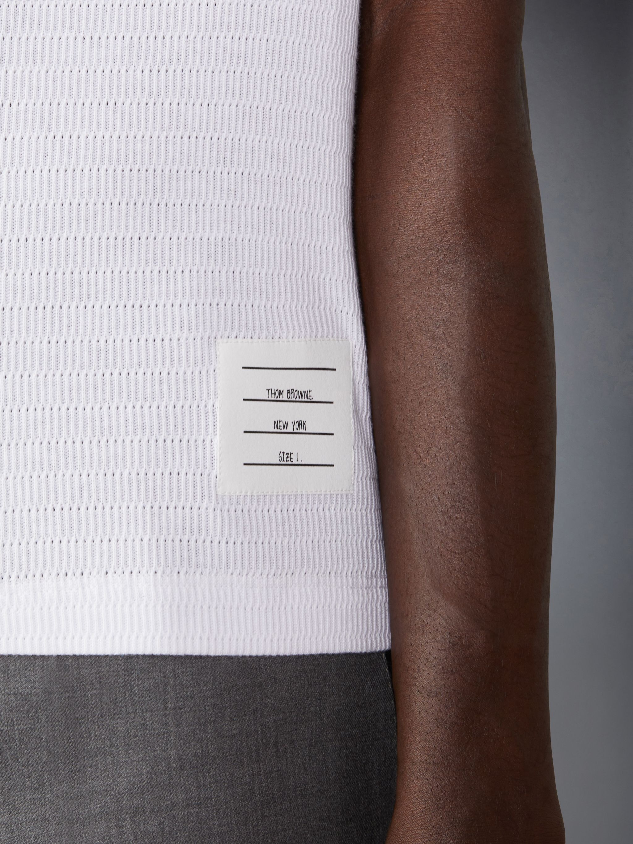 RWB-stripe cotton shirt - 4