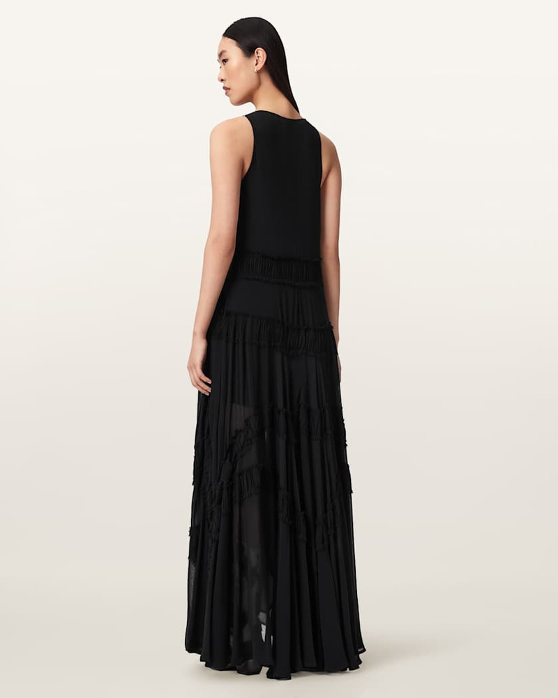 DORINA SLEEVELESS RUCHED MAXI DRESS 7
