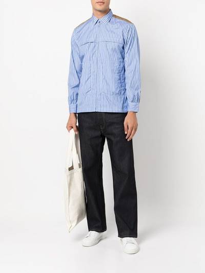 Junya Watanabe MAN stripe-detail straight-leg jeans outlook