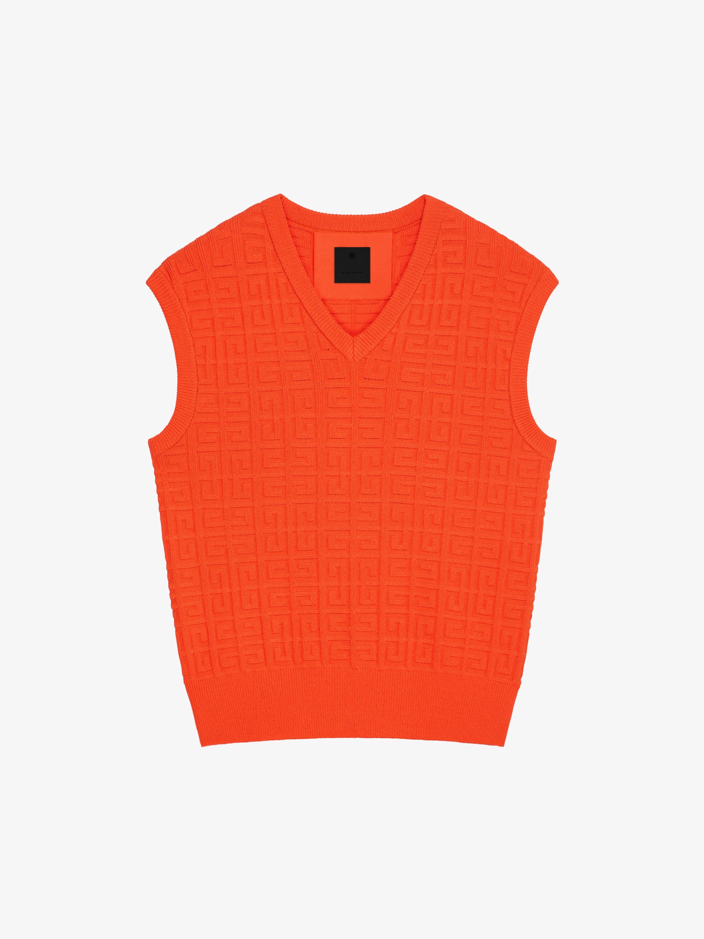 SLEEVELESS SWEATER IN 4G JACQUARD - 1