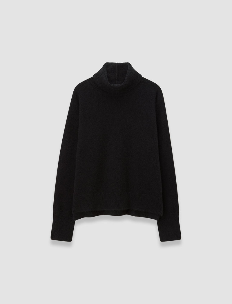 Brushed Cashmere High Neck Jumper 1