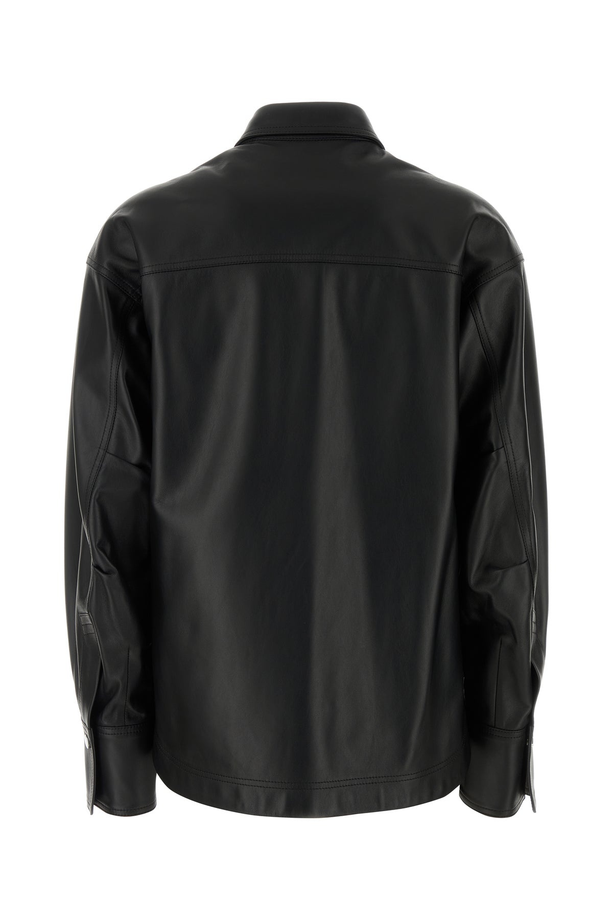 Black leather Eliza shirt - 2