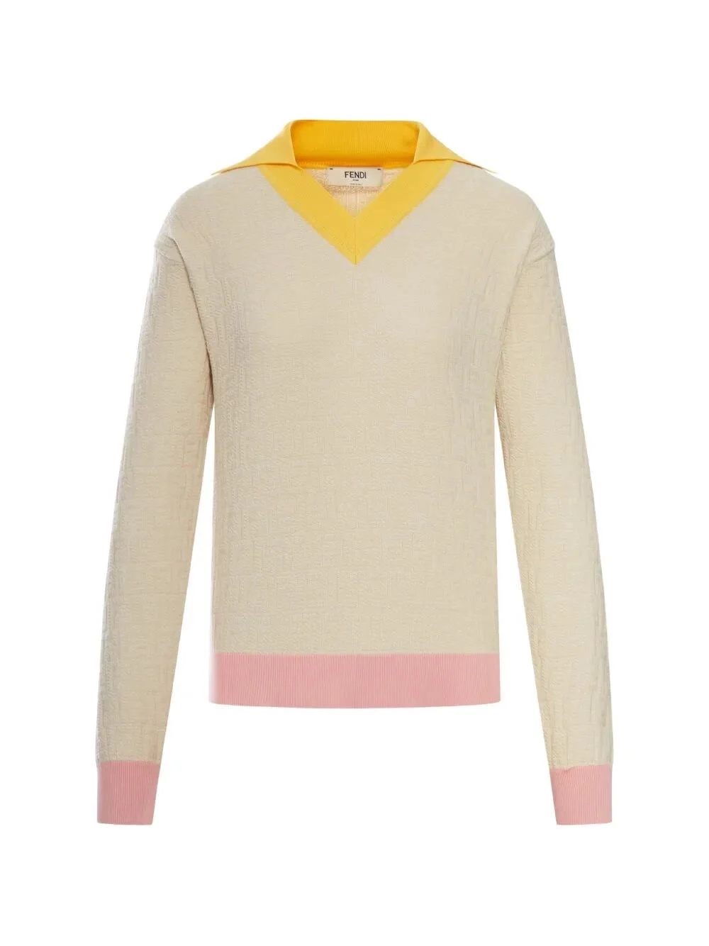 Fendi Women `Color Block Ff` Sweater - 1