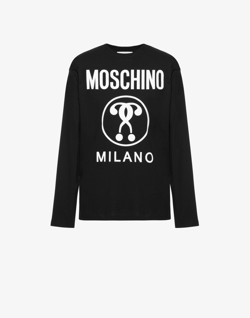 DOUBLE QUESTION MARK JERSEY T-SHIRT 1