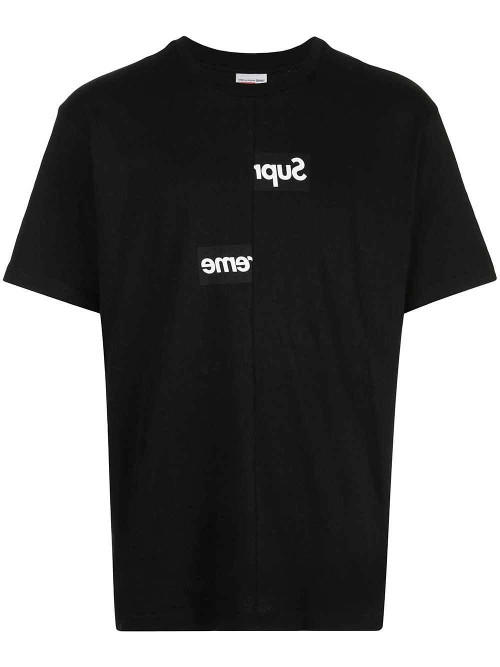 x CDG split logo T-shirt - 1