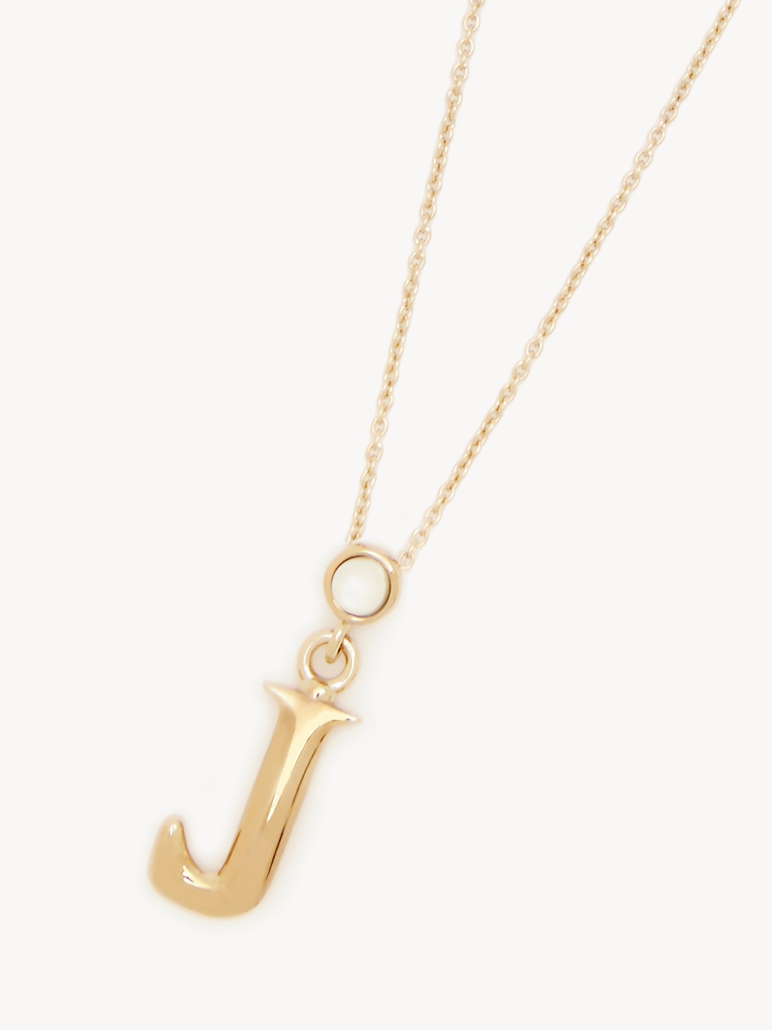 ALPHABET NECKLACE WITH PENDANT J - 2