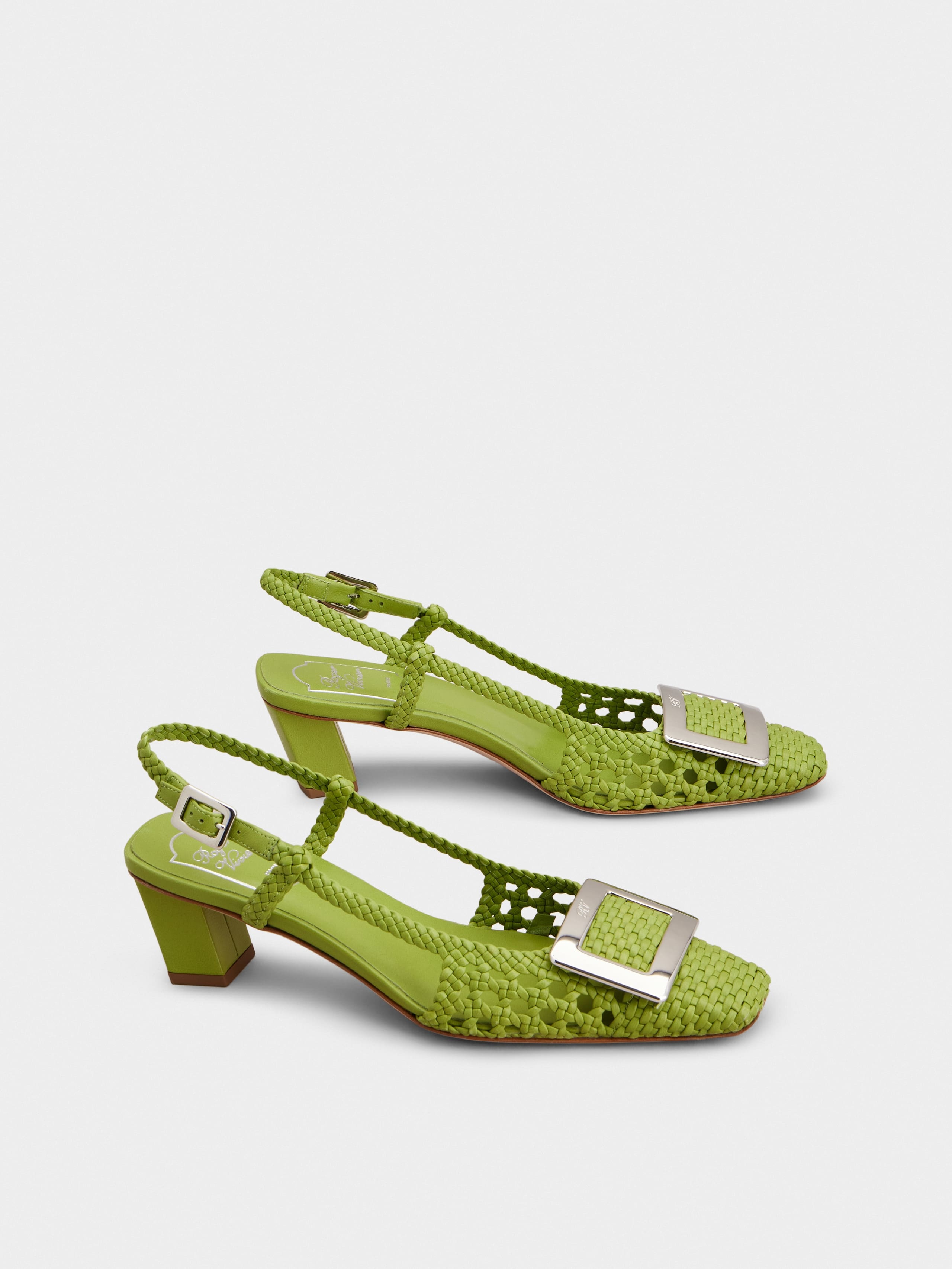 Belle Vivier Slingback Pumps in leather - 2