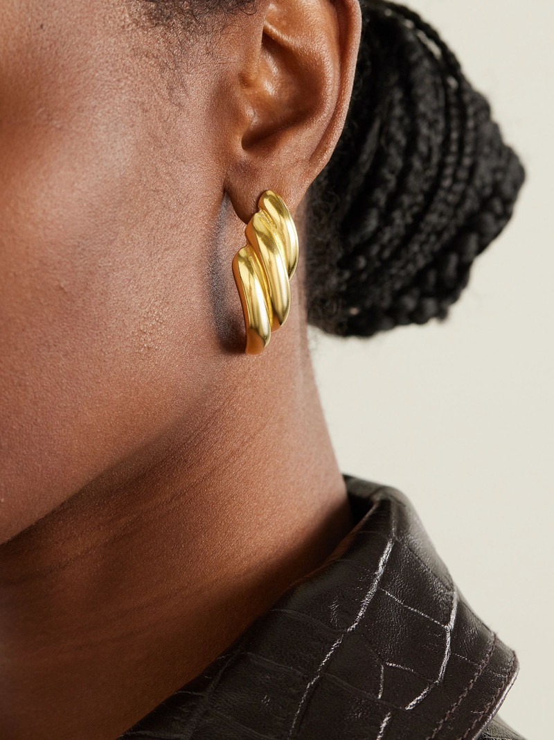 YSSO Kombos gold-plated earrings Gold outlook