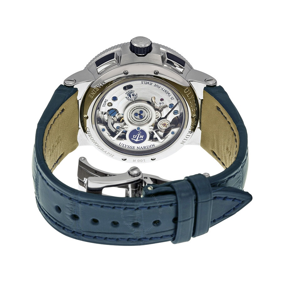 Ulysse Nardin Marine Chronometer Blue Dial Automatic Men's Watch 1503-150-63 - 3