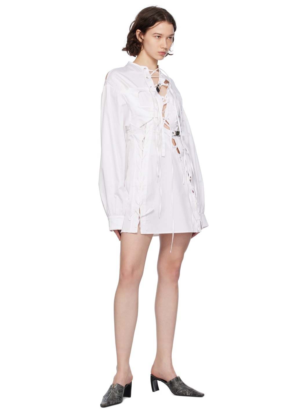 SSENSE Exclusive White Minidress - 4