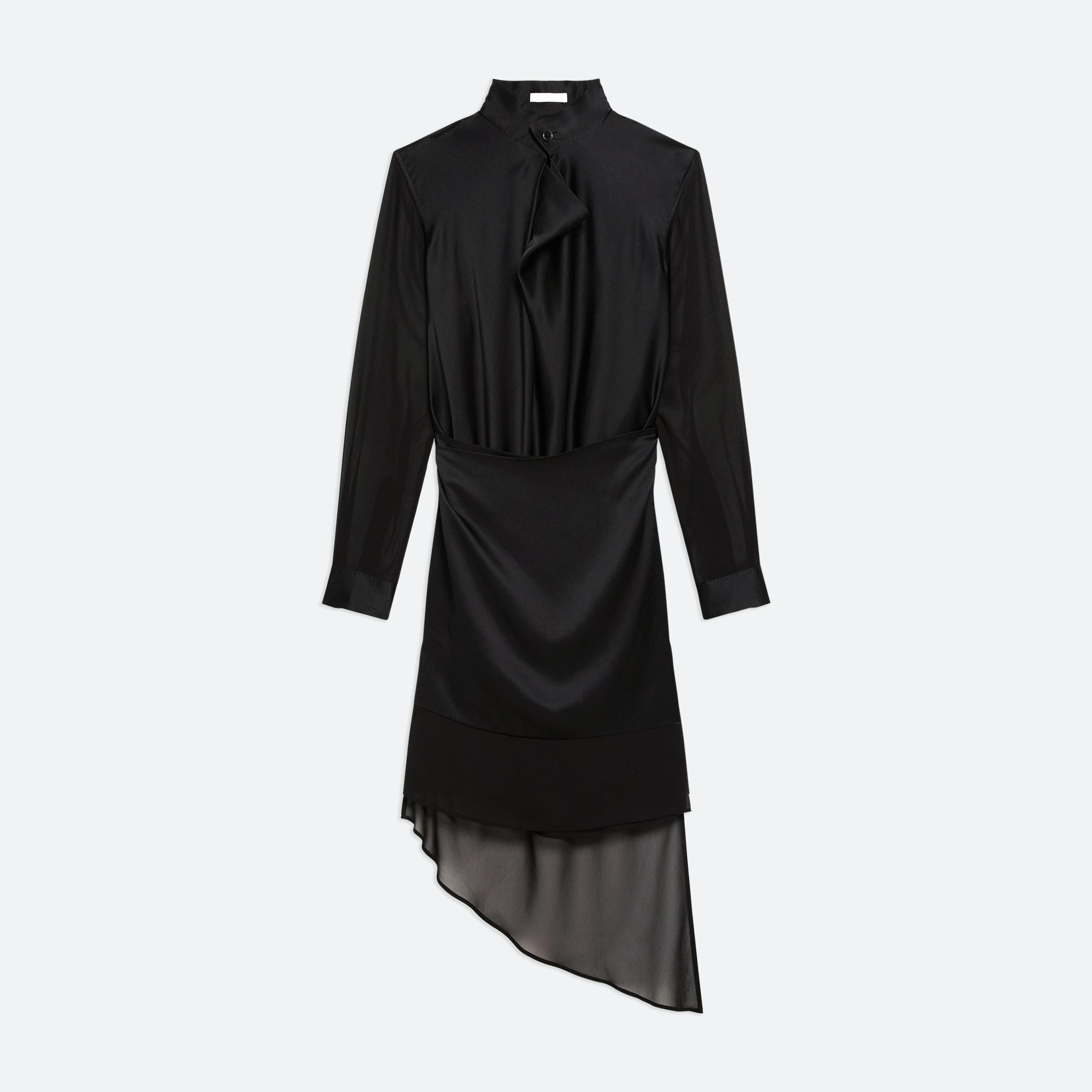 SCARF SHIRT DRESS - 1