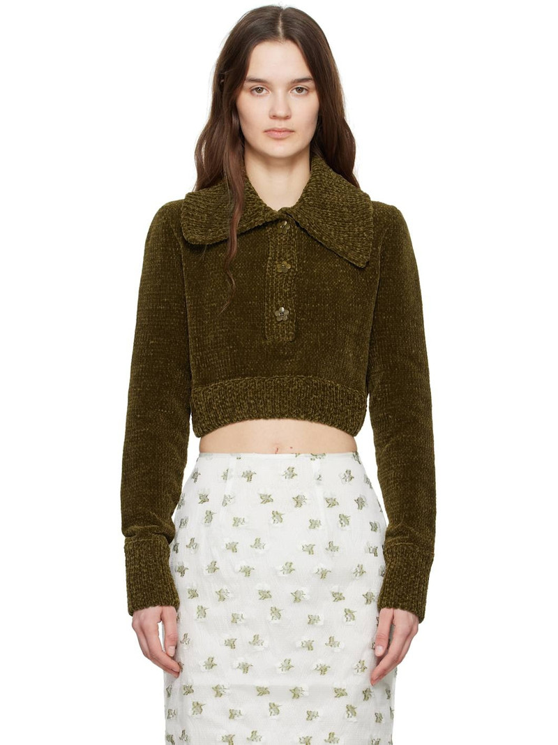 Khaki Calla Sweater - 1