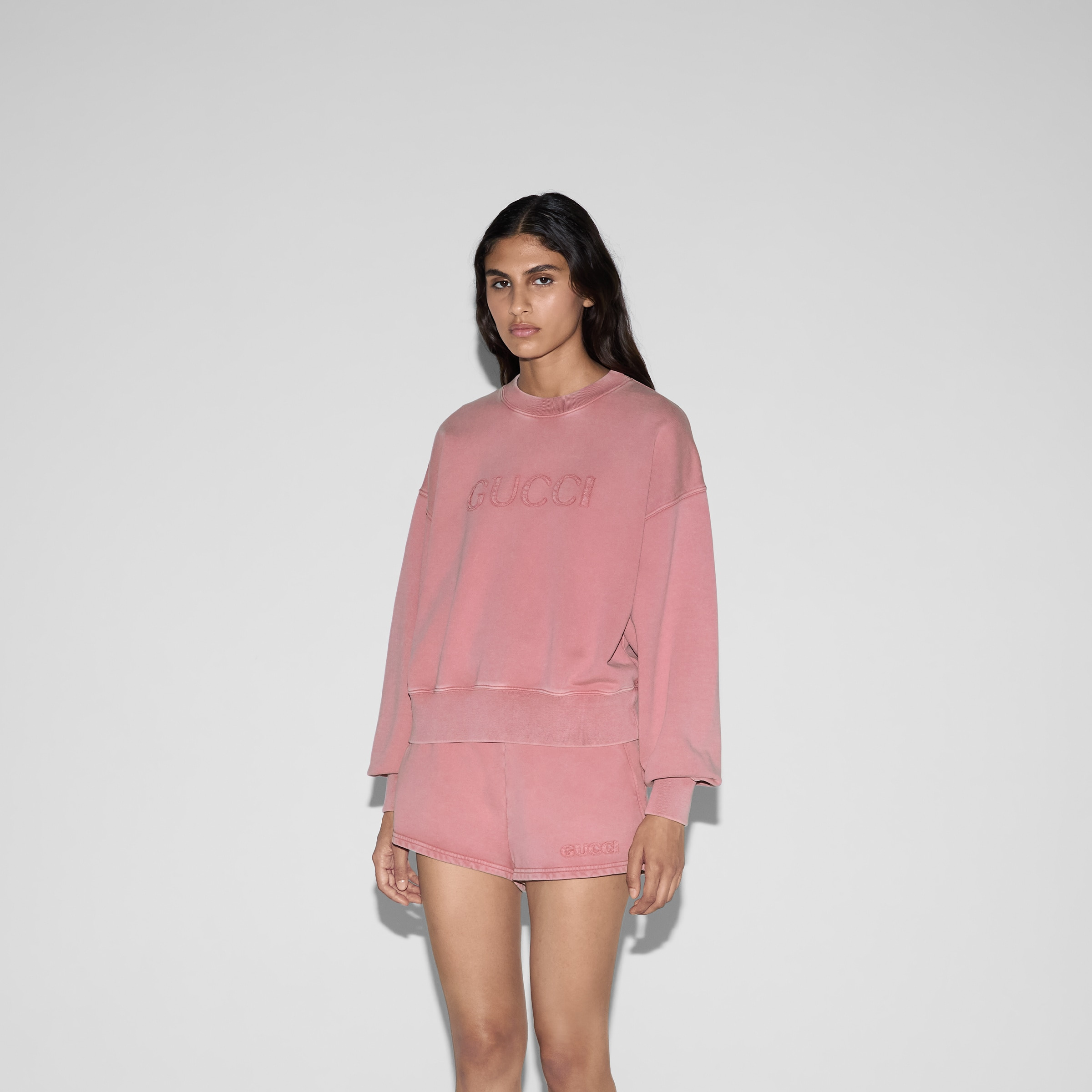 Embroidered cotton jersey sweatshirt - 3