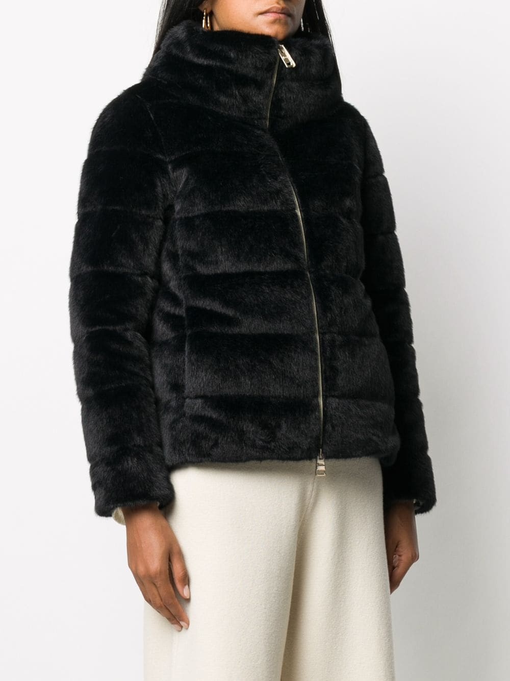 faux-fur padded jacket - 3