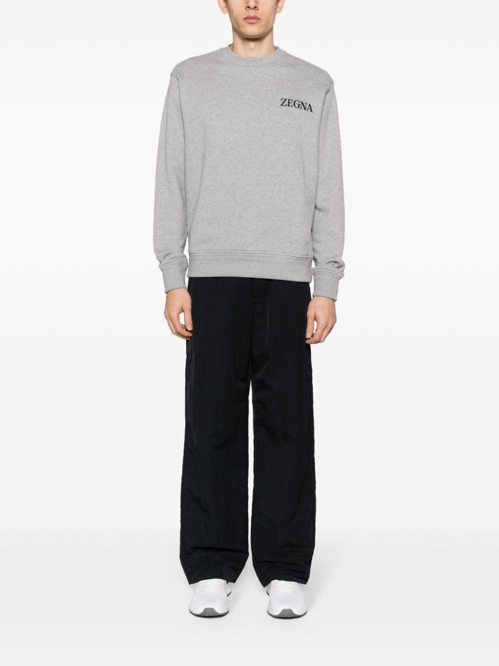 logo-appliqué cotton sweatshirt - 2