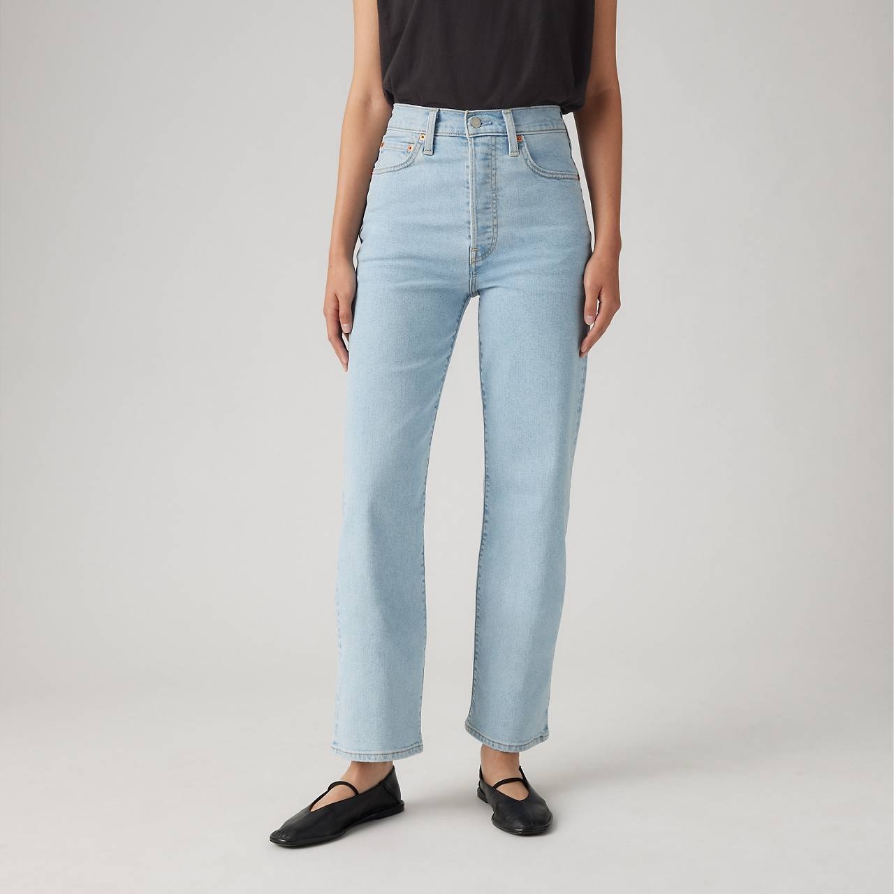 RIBCAGE STRAIGHT ANKLE WOMEN'S JEANS - 5