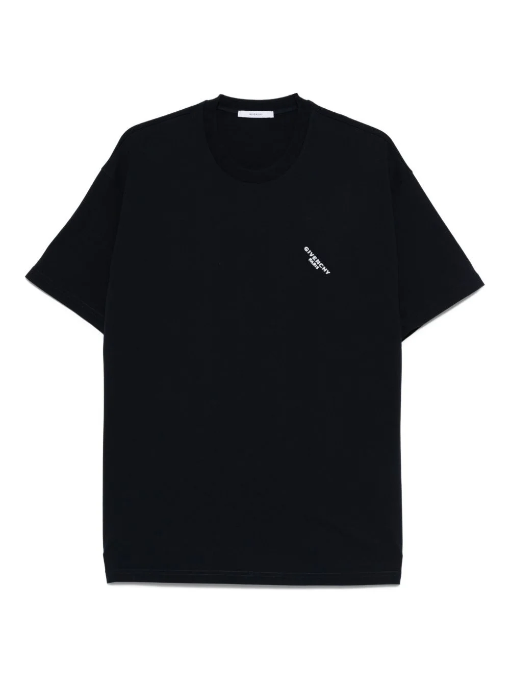 logo-embroidered cotton T-shirt - 1