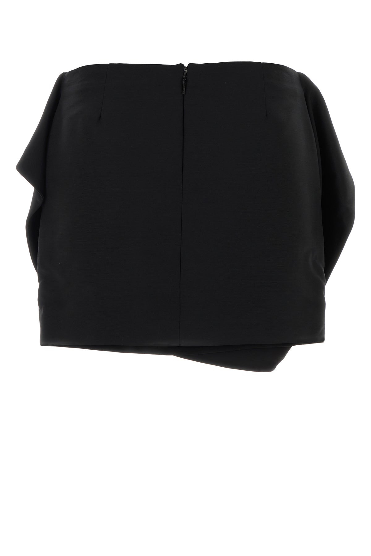 Black viscose blend mini skirt - 2