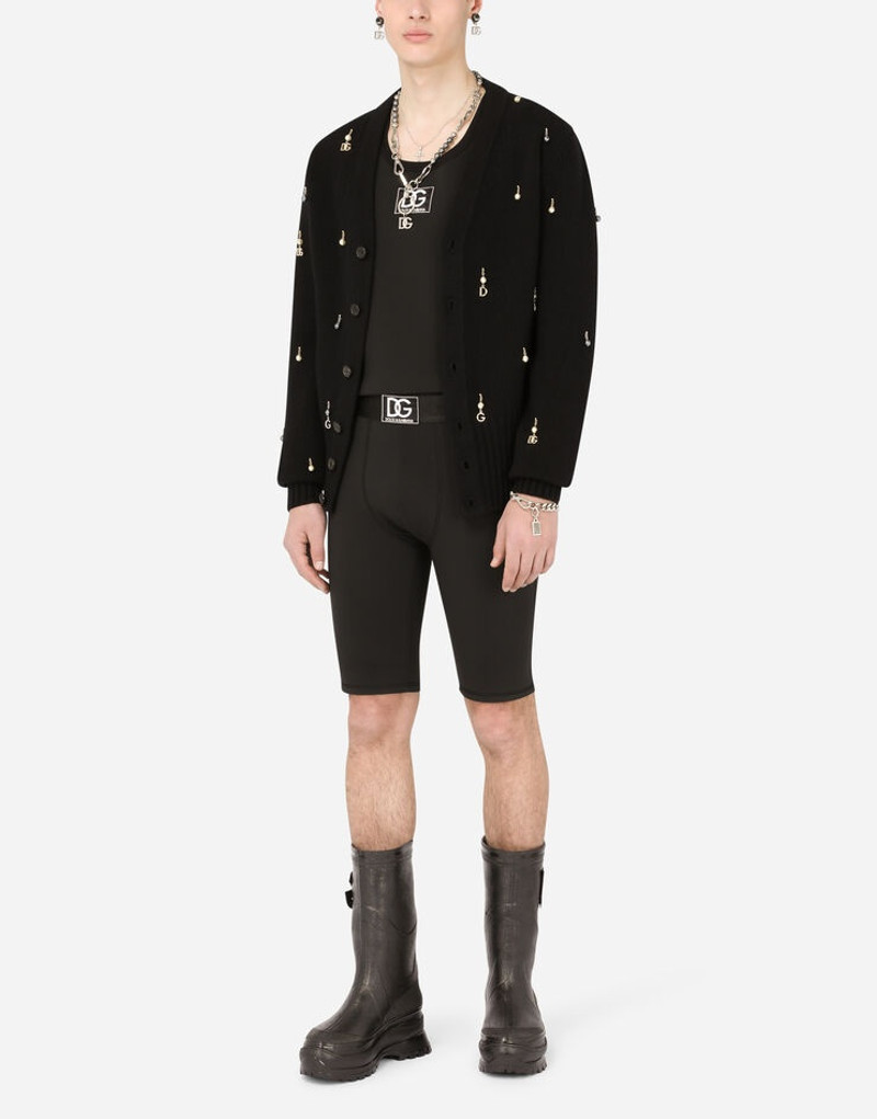 Dolce & Gabbana Neoprene cycling shorts with DG patch outlook