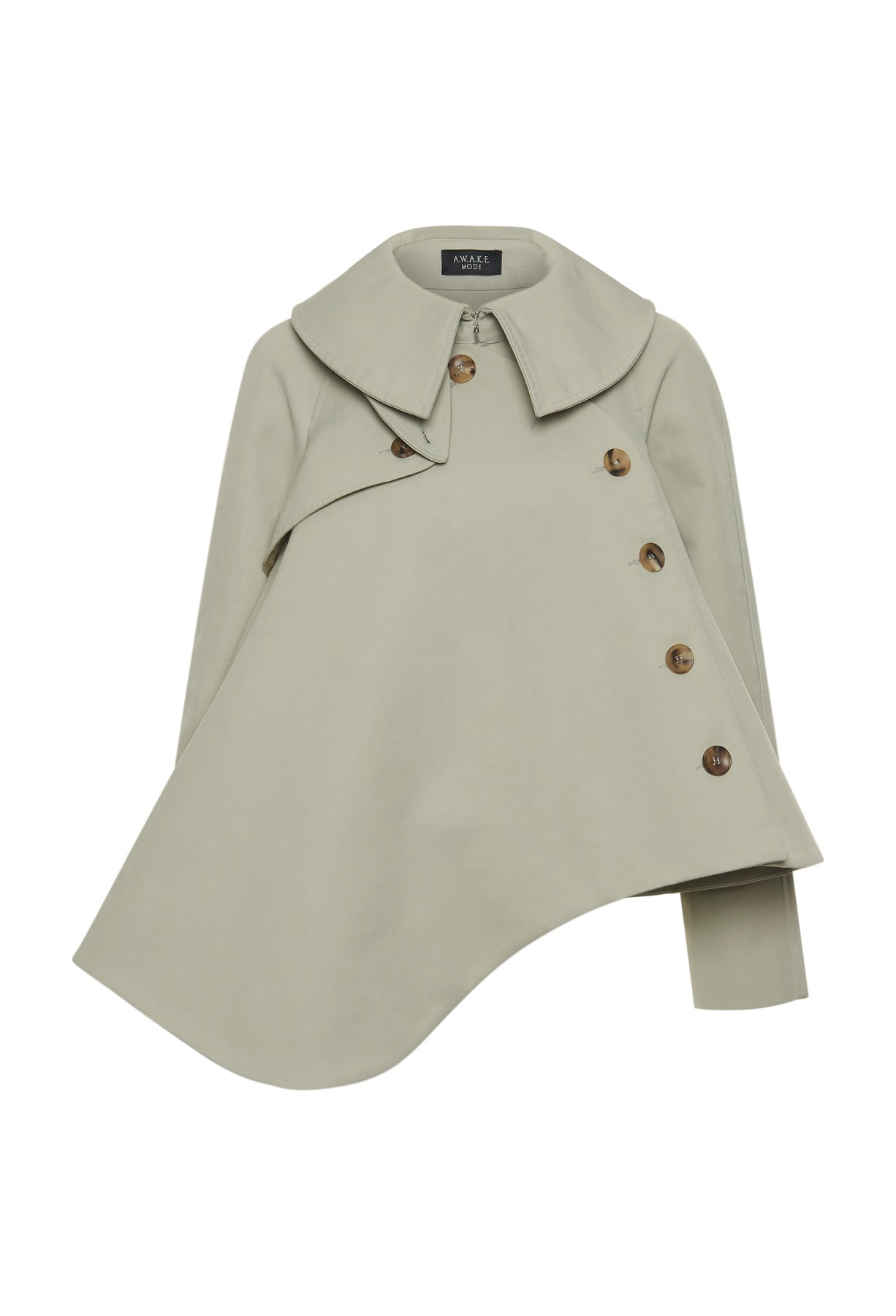 GABERDINE TRENCH JACKET LIGHT KHAKI - 4