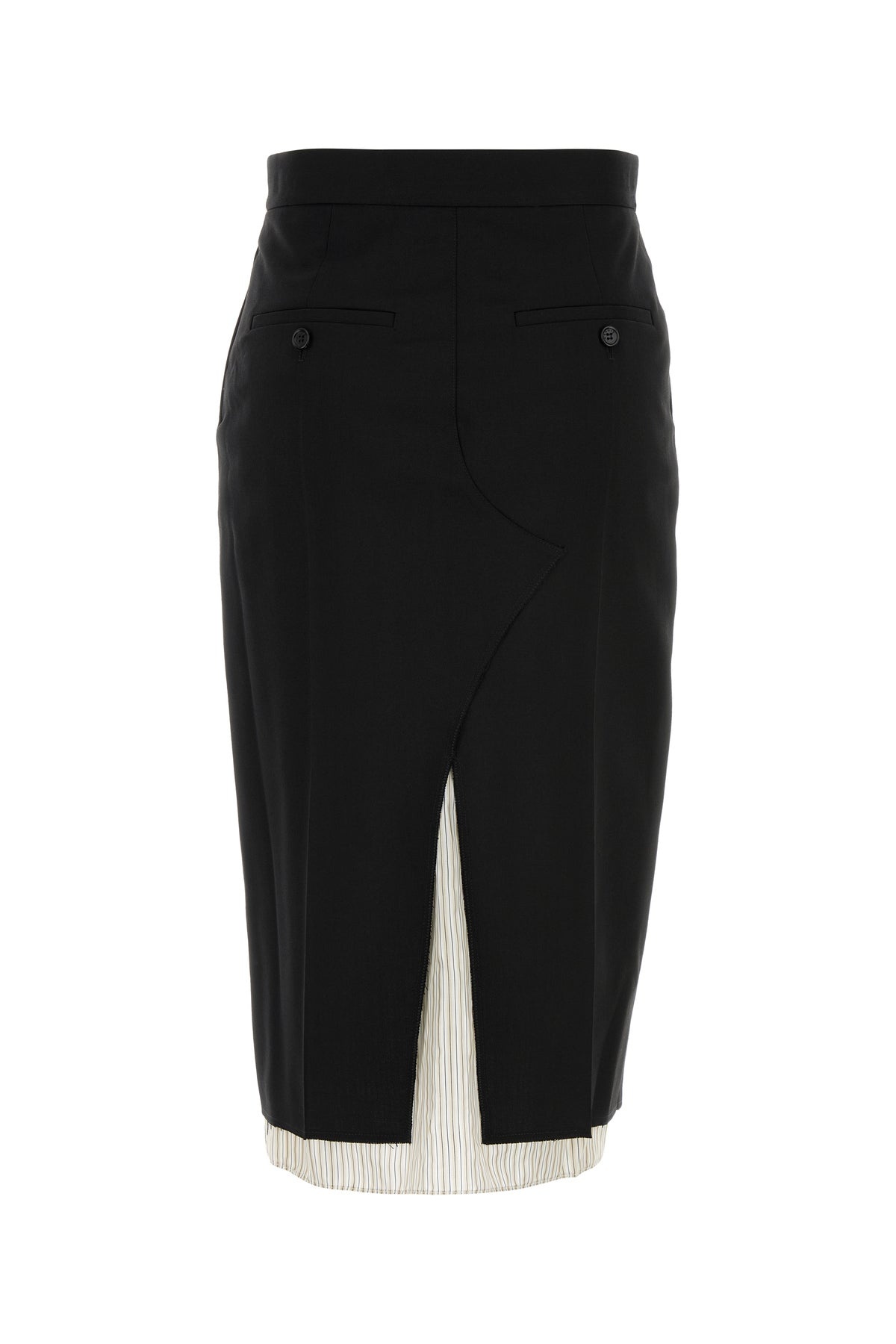 Black wool skirt - 2