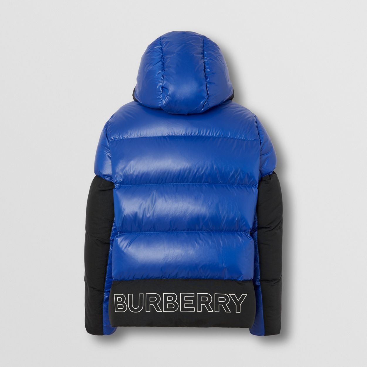Logo Print Nylon Oversized Hooded Puffer Jacket - 2
