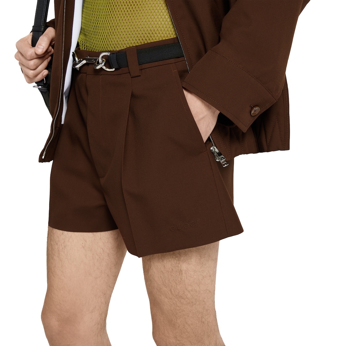 Wool twill shorts - 5