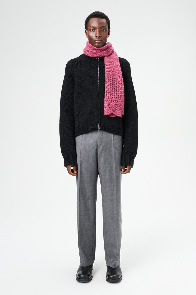 Domestic Scarf Uncut Ruby Softest Mohair Silk 3