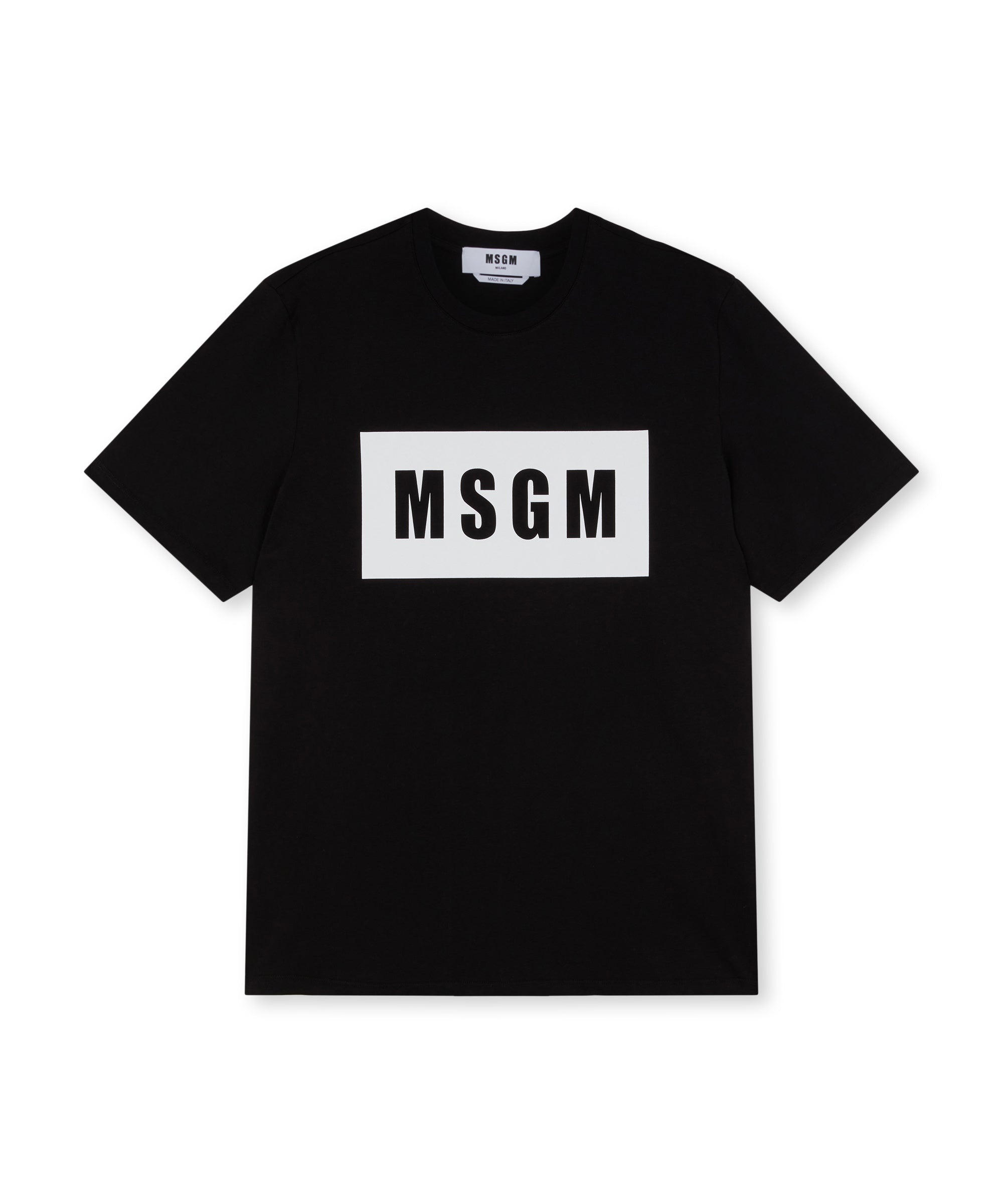 Cotton T-shirt with box logo - 1