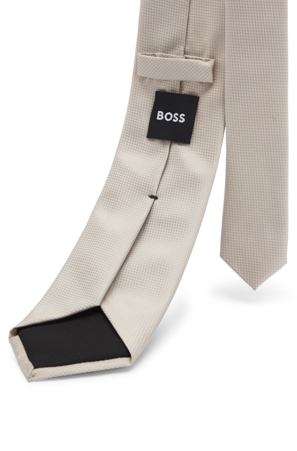 MICRO-PATTERN JACQUARD TIE WITH SILK - 5