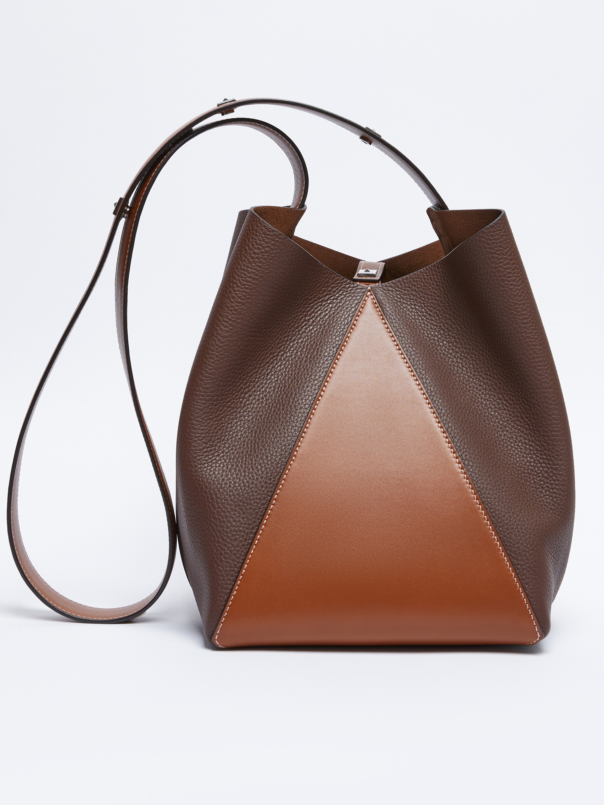 MMBUCKETM Medium bucket bag in deer-print leather - 3