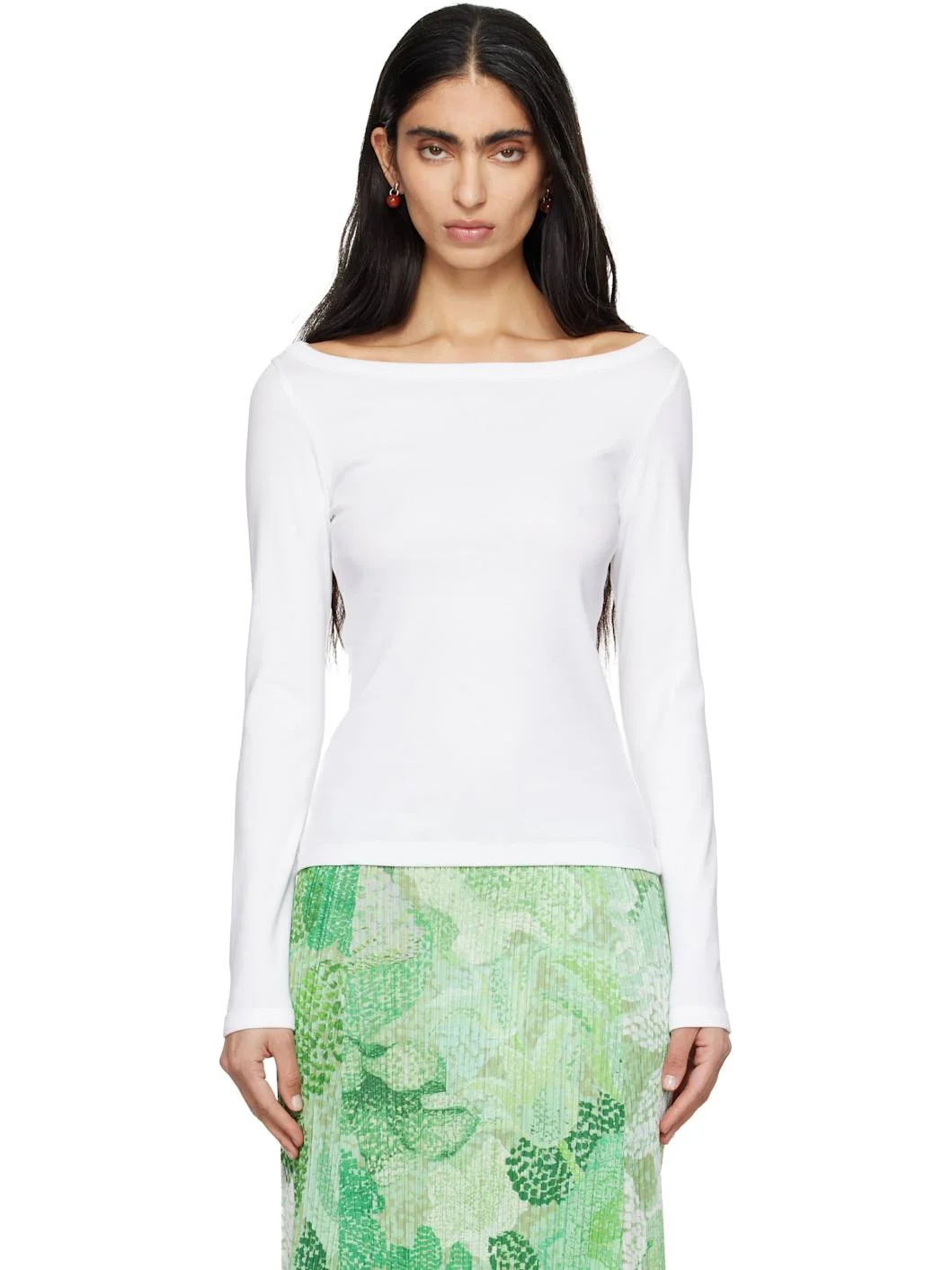 White Steffi Longsleeve T-shirt - 1