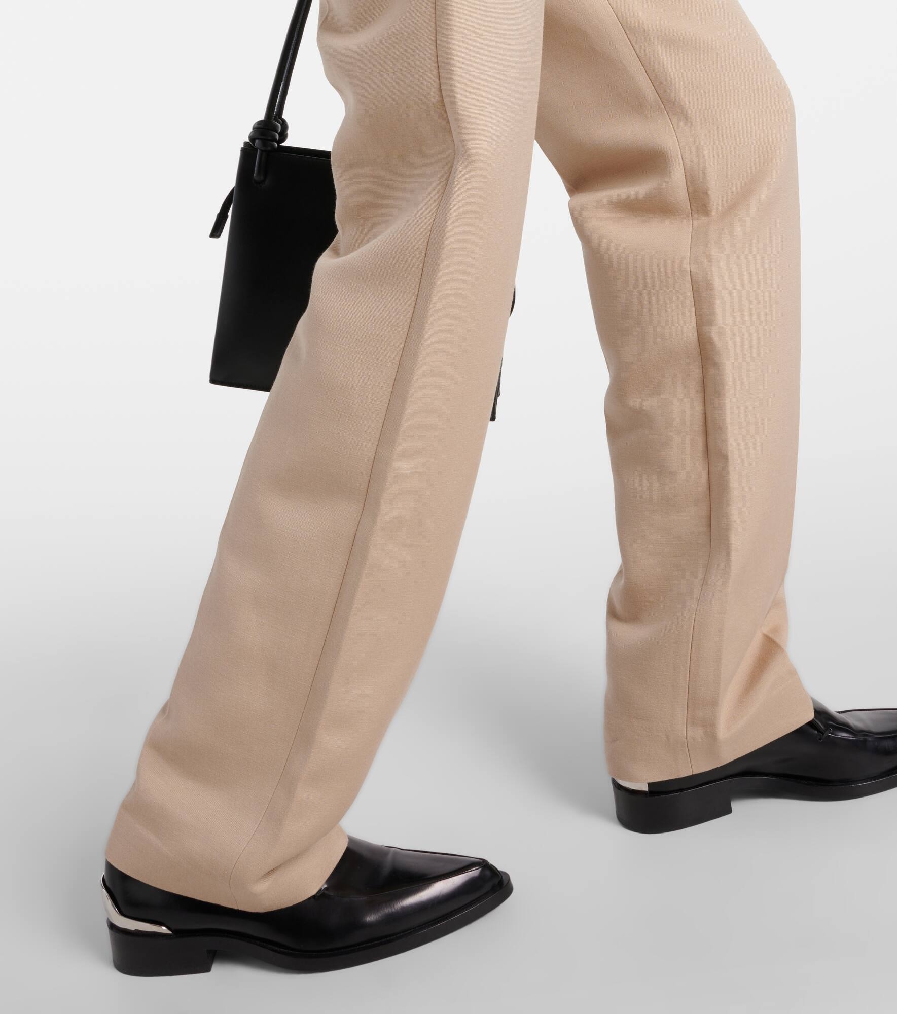 Ilaria cotton-blend straight pants - 5