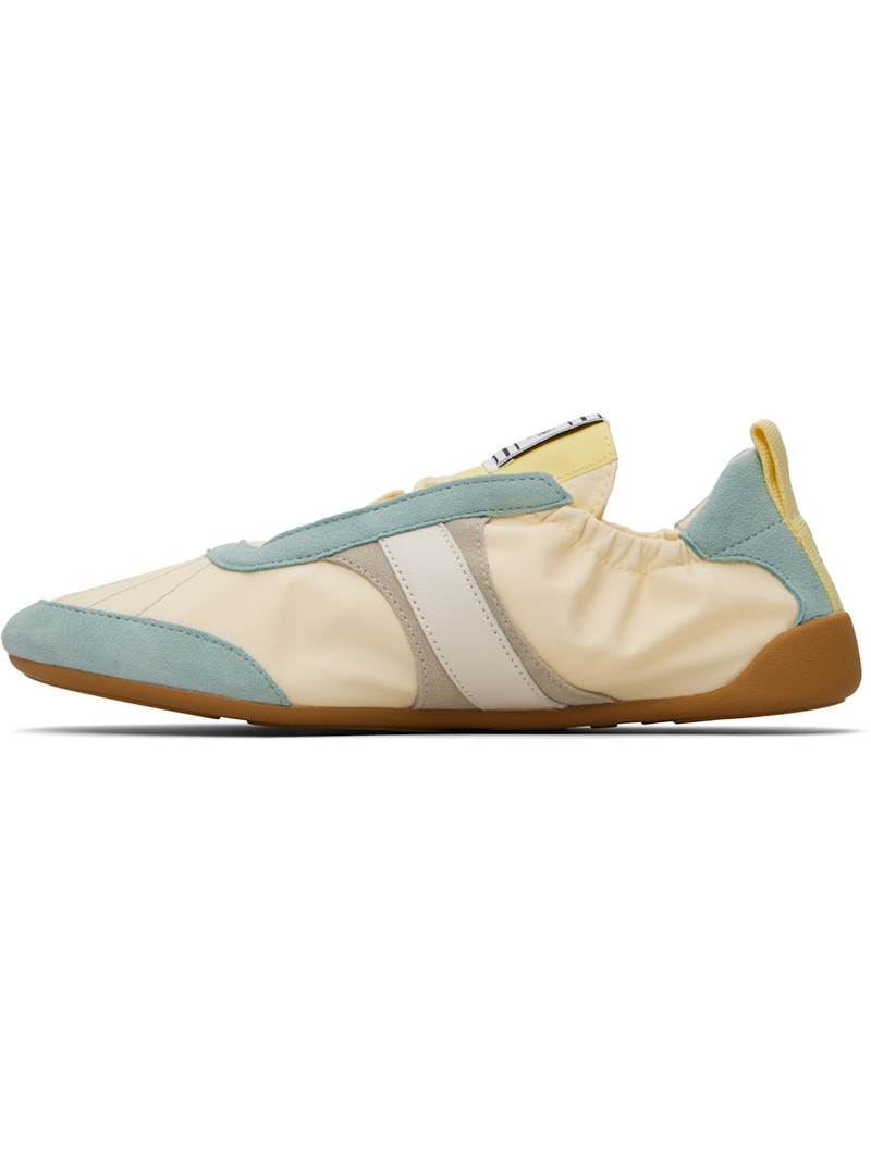 Chloé Yellow & Blue 'Chloé Kick' Sneakers outlook