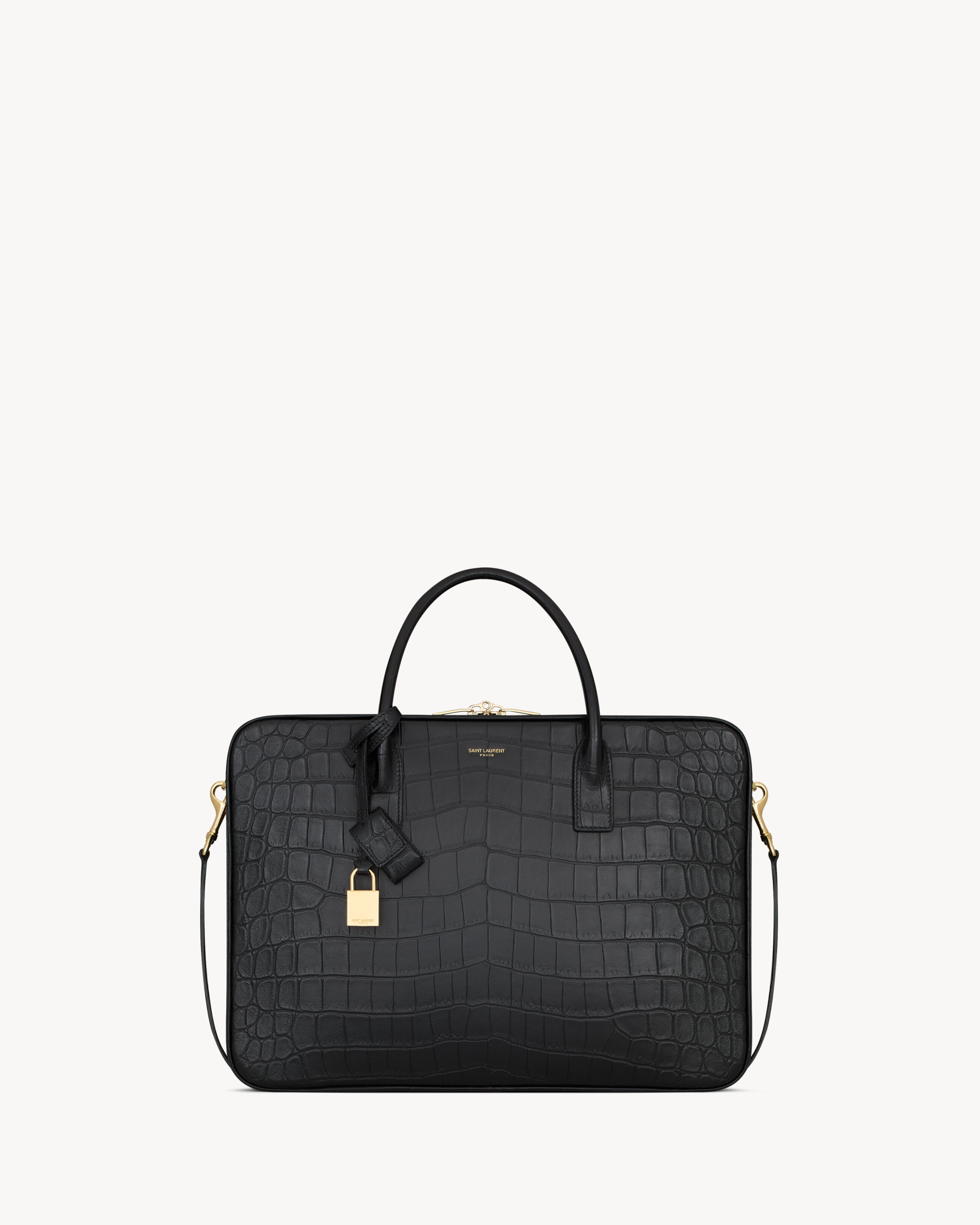 SAC DE JOUR LARGE SLIM BAULETTO BAG IN ALLIGATOR - 1