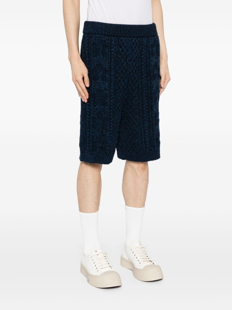 knitted knee-length shorts 3