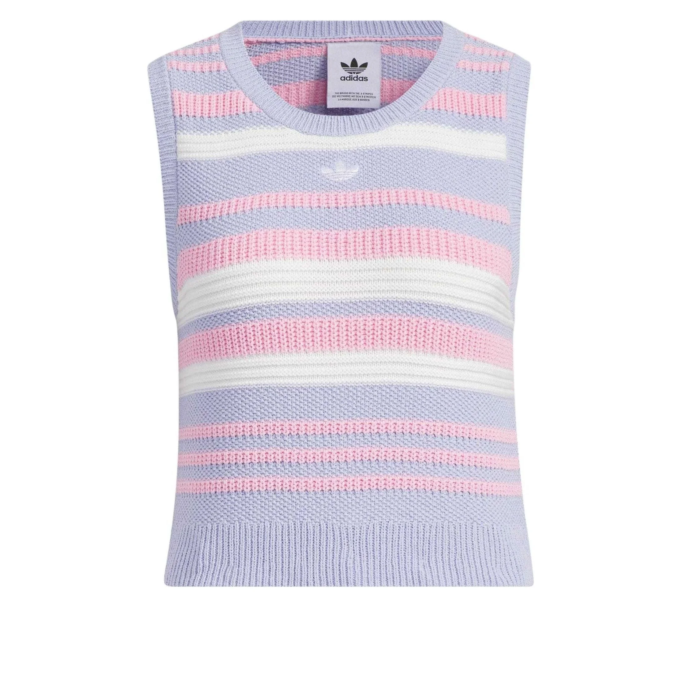 (WMNS) adidas originals Summer Knit Striped Tank Top Asia Sizing 'Purple White Pink' JI7053 - 1