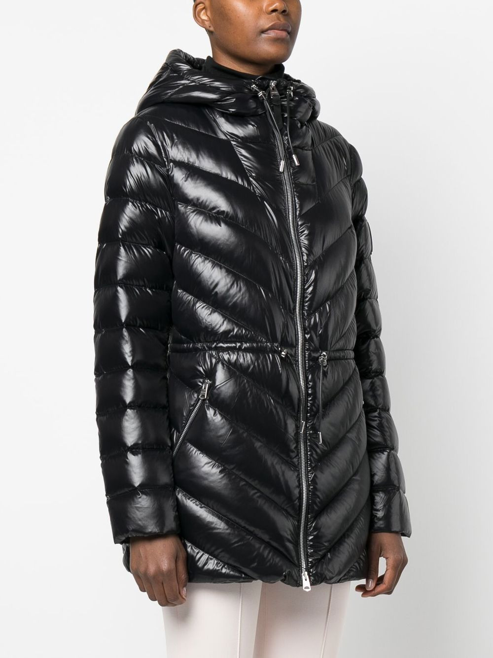 fitted-waist padded jacket - 3