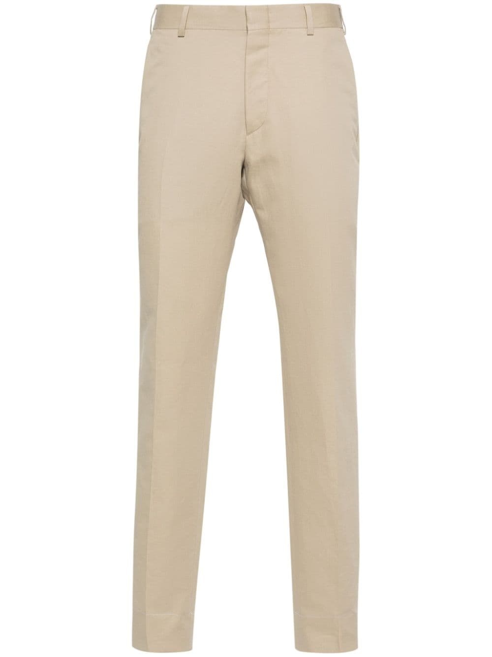 slim-cut chino trousers - 1