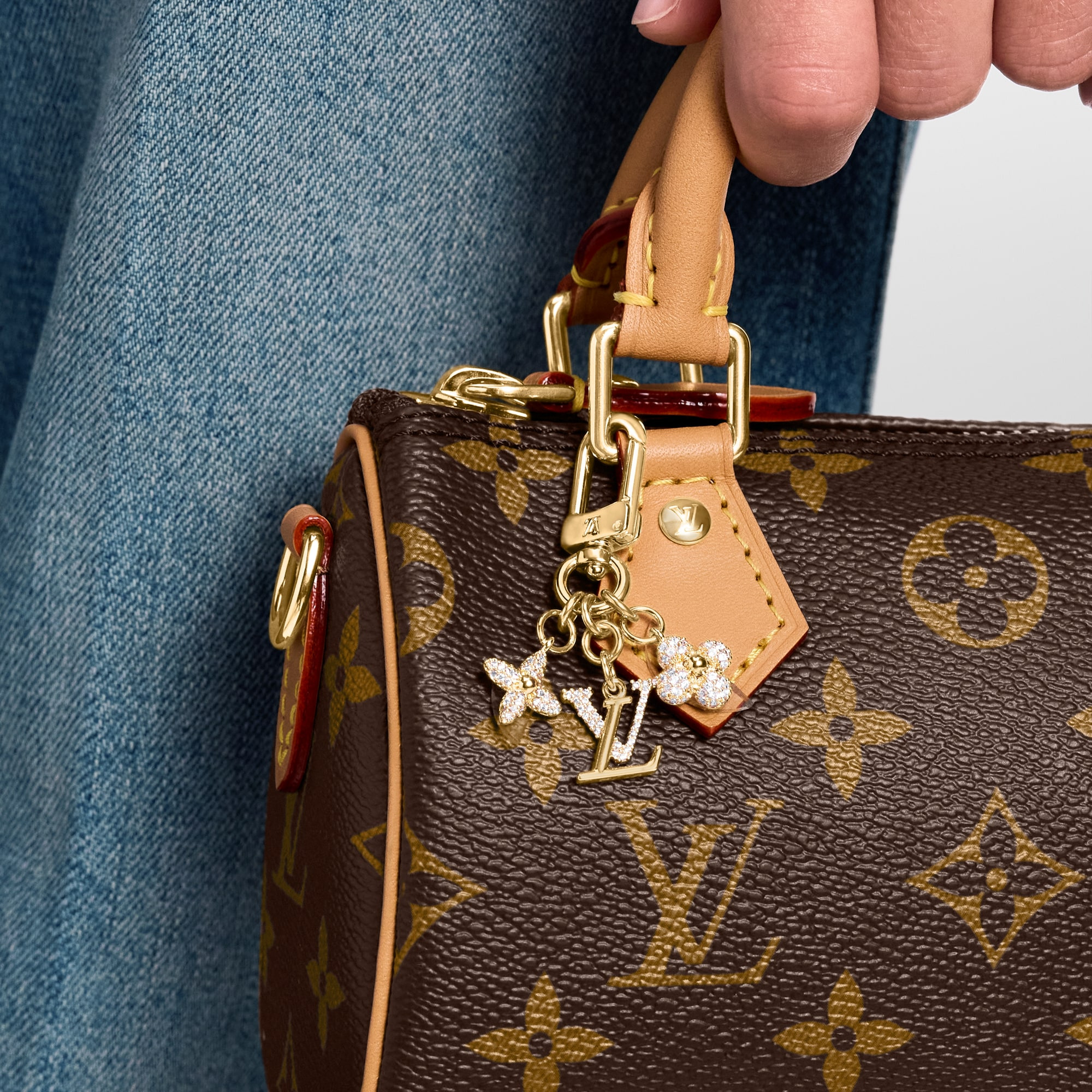 Micro Charms LV Iconic Key Holder - 4